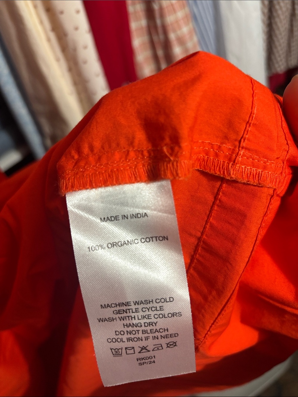 Quince Bright Red vermillon Tiered Puff-Sleeve Maxi Dress - Picture 7 of 13